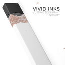 Rose Gold Lace Pattern 8 - Premium Decal Protective Skin-Wrap Sticker compatible with the Juul Labs vaping device