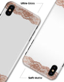 Rose Gold Lace Pattern 8 - iPhone X Clipit Case