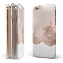 Rose Gold Lace Pattern 9 iPhone 6/6s or 6/6s Plus 2-Piece Hybrid INK-Fuzed Case