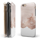 Rose Gold Lace Pattern 9 iPhone 6/6s or 6/6s Plus 2-Piece Hybrid INK-Fuzed Case