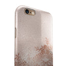 Rose Gold Lace Pattern 9 iPhone 6/6s or 6/6s Plus 2-Piece Hybrid INK-Fuzed Case