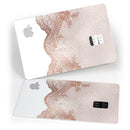 Rose Gold Lace Pattern 9 - Premium Protective Decal Skin-Kit for the Apple Credit Card
