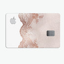 Rose Gold Lace Pattern 9 - Premium Protective Decal Skin-Kit for the Apple Credit Card
