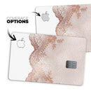 Rose Gold Lace Pattern 9 - Premium Protective Decal Skin-Kit for the Apple Credit Card