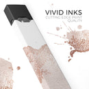 Rose Gold Lace Pattern 9 - Premium Decal Protective Skin-Wrap Sticker compatible with the Juul Labs vaping device