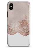 Rose Gold Lace Pattern 9 - iPhone X Clipit Case