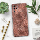 Rose Gold Liquid Abstract - Premium Vinyl Skin Decal for Samsung Galaxy S25 Ultra, S24, S23, S22 & All Galaxy S Models