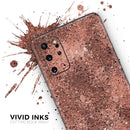 Rose Gold Liquid Abstract - Premium Vinyl Skin Decal for Samsung Galaxy S25 Ultra, S24, S23, S22 & All Galaxy S Models
