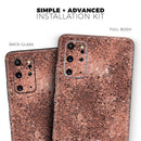 Rose Gold Liquid Abstract - Premium Vinyl Skin Decal for Samsung Galaxy S25 Ultra, S24, S23, S22 & All Galaxy S Models