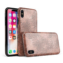 Rose Gold Liquid Abstract - iPhone X Swappable Hybrid Case