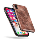 Rose Gold Liquid Abstract - iPhone X Swappable Hybrid Case