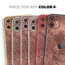 Rose Gold Liquid Abstract - Protective Skin Wrap & Decal – Compatible with iPhone SE to iPhone 17 Pro Max (All Models)