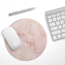Rose Gold Marble Stone// WaterProof Rubber Foam Backed Anti-Slip Mouse Pad for Home Work Office or Gaming Computer Desk