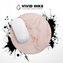 Rose Gold Marble Stone// WaterProof Rubber Foam Backed Anti-Slip Mouse Pad for Home Work Office or Gaming Computer Desk