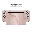 Rose Gold Marble Stone // Skin Decal Wrap Kit for Nintendo Switch Console & Dock, Joy-Cons, Pro Controller, Lite, 3DS XL, 2DS XL, DSi, or Wii - Vinyl Skin Wrap for Nintendo Switch 2, OLED, Lite, Pro Controller, Wii & Classic Handhelds
