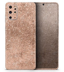 Rose Gold Scratched - Premium Vinyl Skin Decal for Samsung Galaxy S25 Ultra, S24, S23, S22 & All Galaxy S Models