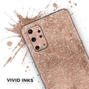 Rose Gold Scratched - Premium Vinyl Skin Decal for Samsung Galaxy S25 Ultra, S24, S23, S22 & All Galaxy S Models