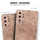 Rose Gold Scratched - Premium Vinyl Skin Decal for Samsung Galaxy S25 Ultra, S24, S23, S22 & All Galaxy S Models