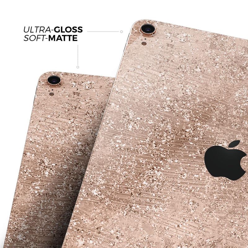Rose Gold Scratched - Full Body Skin Decal for the Apple iPad Pro 12.9", 11", 10.5", 9.7", Air or Mini (All Models Available)