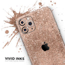 Rose Gold Scratched - Protective Skin Wrap & Decal – Compatible with iPhone SE to iPhone 17 Pro Max (All Models)