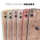 Rose Gold Scratched - Protective Skin Wrap & Decal – Compatible with iPhone SE to iPhone 17 Pro Max (All Models)