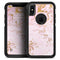 Rose Pink Marble & Digital Gold Frosted Foil V13 - Skin Kit for the iPhone OtterBox Cases