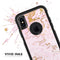 Rose Pink Marble & Digital Gold Frosted Foil V13 - Skin Kit for the iPhone OtterBox Cases