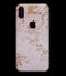 Rose Pink Marble & Digital Gold Frosted Foil V13 - iPhone XS MAX, XS/X, 8/8+, 7/7+, 5/5S/SE Skin-Kit (All iPhones Available)