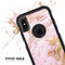Rose Pink Marble & Digital Gold Frosted Foil V14 - Skin Kit for the iPhone OtterBox Cases