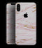 Rose Pink Marble & Digital Gold Frosted Foil V15 - iPhone XS MAX, XS/X, 8/8+, 7/7+, 5/5S/SE Skin-Kit (All iPhones Available)
