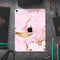 Rose Pink Marble & Digital Gold Frosted Foil V16 - Full Body Skin Decal for the Apple iPad Pro 12.9", 11", 10.5", 9.7", Air or Mini (All Models Available)