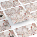 Rose Pink Marble & Digital Gold Frosted Foil V1 - Premium Protective Decal Skin-Kit for the Apple Credit Card