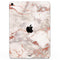 Rose Pink Marble & Digital Gold Frosted Foil V1 - Full Body Skin Decal for the Apple iPad Pro 12.9", 11", 10.5", 9.7", Air or Mini (All Models Available)