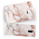 Rose Pink Marble & Digital Gold Frosted Foil V2 - Premium Protective Decal Skin-Kit for the Apple Credit Card
