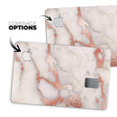 Rose Pink Marble & Digital Gold Frosted Foil V2 - Premium Protective Decal Skin-Kit for the Apple Credit Card