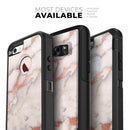 Rose Pink Marble & Digital Gold Frosted Foil V2 - Skin Kit for the iPhone OtterBox Cases