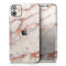 Rose Pink Marble & Digital Gold Frosted Foil V2 // Skin-Kit compatible with the Apple iPhone 14, 13, 12, 12 Pro Max, 12 Mini, 11 Pro, SE, X/XS + (All iPhones Available)