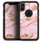 Rose Pink Marble & Digital Gold Frosted Foil V3 - Skin Kit for the iPhone OtterBox Cases