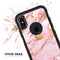 Rose Pink Marble & Digital Gold Frosted Foil V3 - Skin Kit for the iPhone OtterBox Cases
