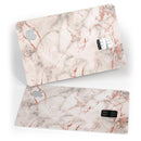 Rose Pink Marble & Digital Gold Frosted Foil V4 - Premium Protective Decal Skin-Kit for the Apple Credit Card