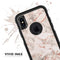 Rose Pink Marble & Digital Gold Frosted Foil V4 - Skin Kit for the iPhone OtterBox Cases