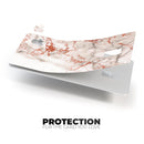 Rose Pink Marble & Digital Gold Frosted Foil V5 - Premium Protective Decal Skin-Kit for the Apple Credit Card