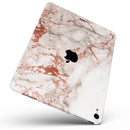 Rose Pink Marble & Digital Gold Frosted Foil V5 - Full Body Skin Decal for the Apple iPad Pro 12.9", 11", 10.5", 9.7", Air or Mini (All Models Available)