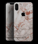 Rose Pink Marble & Digital Gold Frosted Foil V5 - iPhone XS MAX, XS/X, 8/8+, 7/7+, 5/5S/SE Skin-Kit (All iPhones Available)