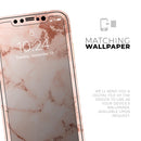 Rose Pink Marble & Digital Gold Frosted Foil V6 - Protective Skin Wrap & Decal – Compatible with iPhone SE to iPhone 17 Pro Max (All Models)