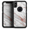 Rose Pink Marble & Digital Gold Frosted Foil V7 - Skin Kit for the iPhone OtterBox Cases