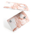 Rose Pink Marble & Digital Gold Frosted Foil V8 - Premium Protective Decal Skin-Kit for the Apple Credit Card