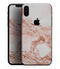 Rose Pink Marble & Digital Gold Frosted Foil V8 - iPhone XS MAX, XS/X, 8/8+, 7/7+, 5/5S/SE Skin-Kit (All iPhones Available)