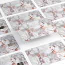 Rose Pink Marble & Digital Gold Frosted Foil V9 - Premium Protective Decal Skin-Kit for the Apple Credit Card