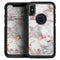 Rose Pink Marble & Digital Gold Frosted Foil V9 - Skin Kit for the iPhone OtterBox Cases